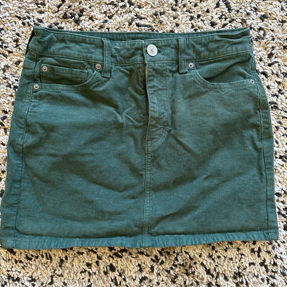 American Eagle Outfitters Forest Green Corduroy Skirt
